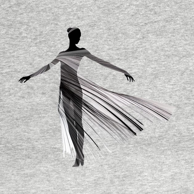 Dynamic Minimalism: Capturing the Essence of Dance in Line Art by ArtVault23